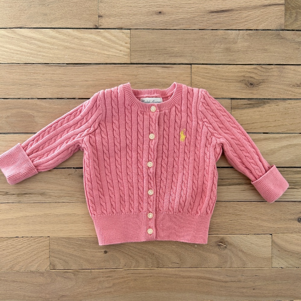 9 month Pink Ralph Lauren Sweater